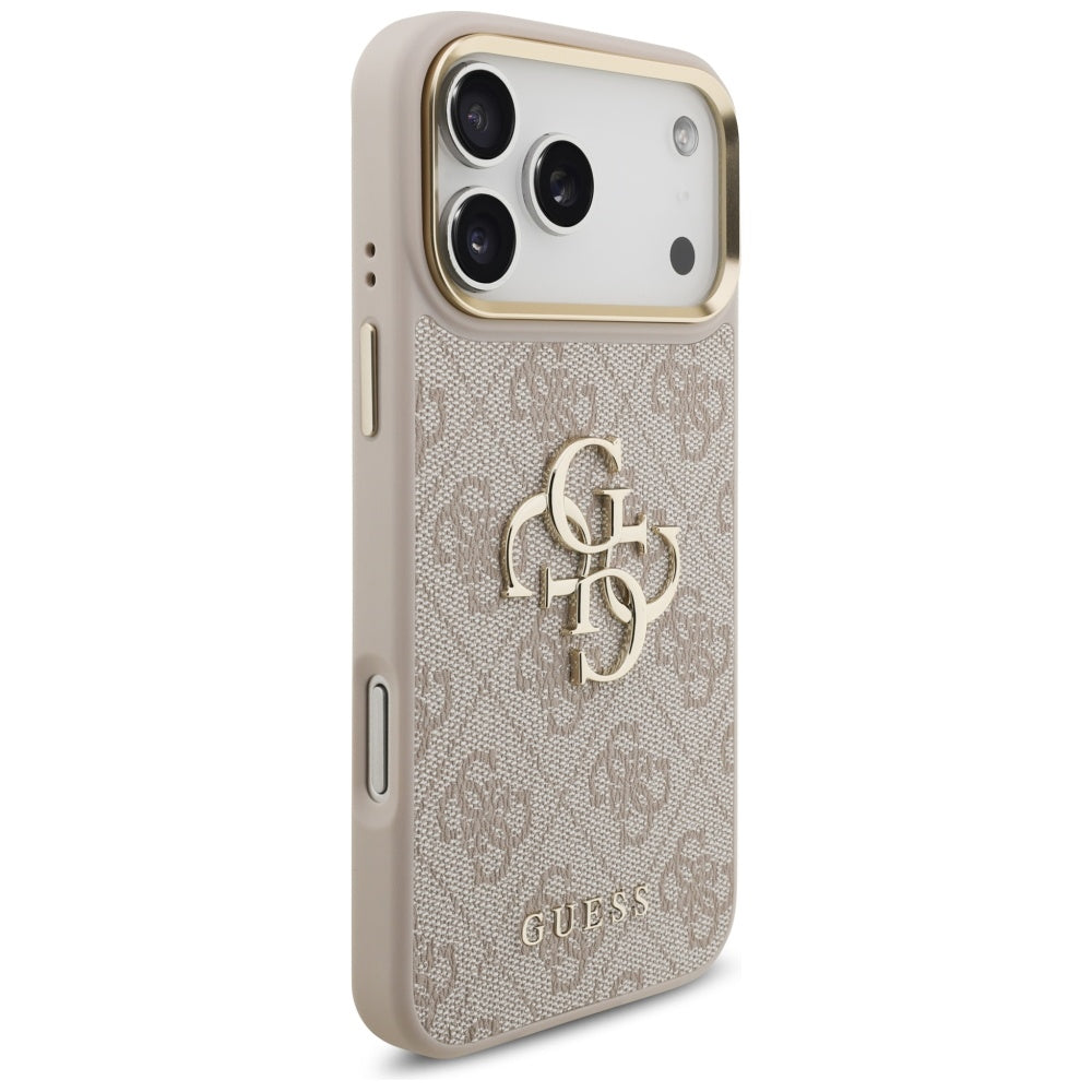 Hülle für Apple iPhone 17 Pro Max, Guess, Big 4G Classic Logo mit großem Band, Rosa