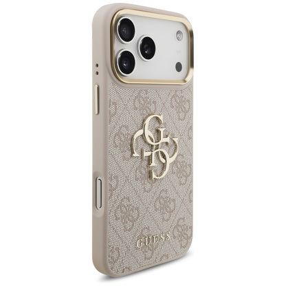 Hülle für Apple iPhone 17 Pro Max, Guess, Big 4G Classic Logo mit großem Band, Rosa