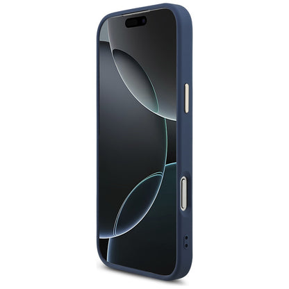 Hülle für Apple iPhone 17 Pro Max, Guess, Big 4G Logo Classic, Goldenes Blau