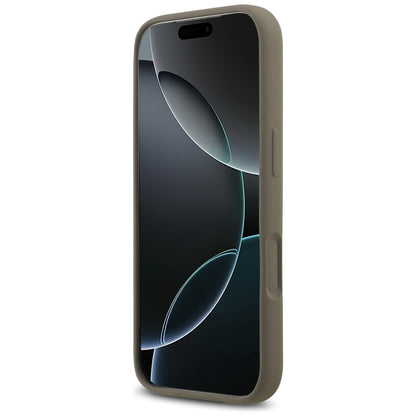 Hülle für Apple iPhone 17 Pro Max, Guess, Big 4G Script, Braun