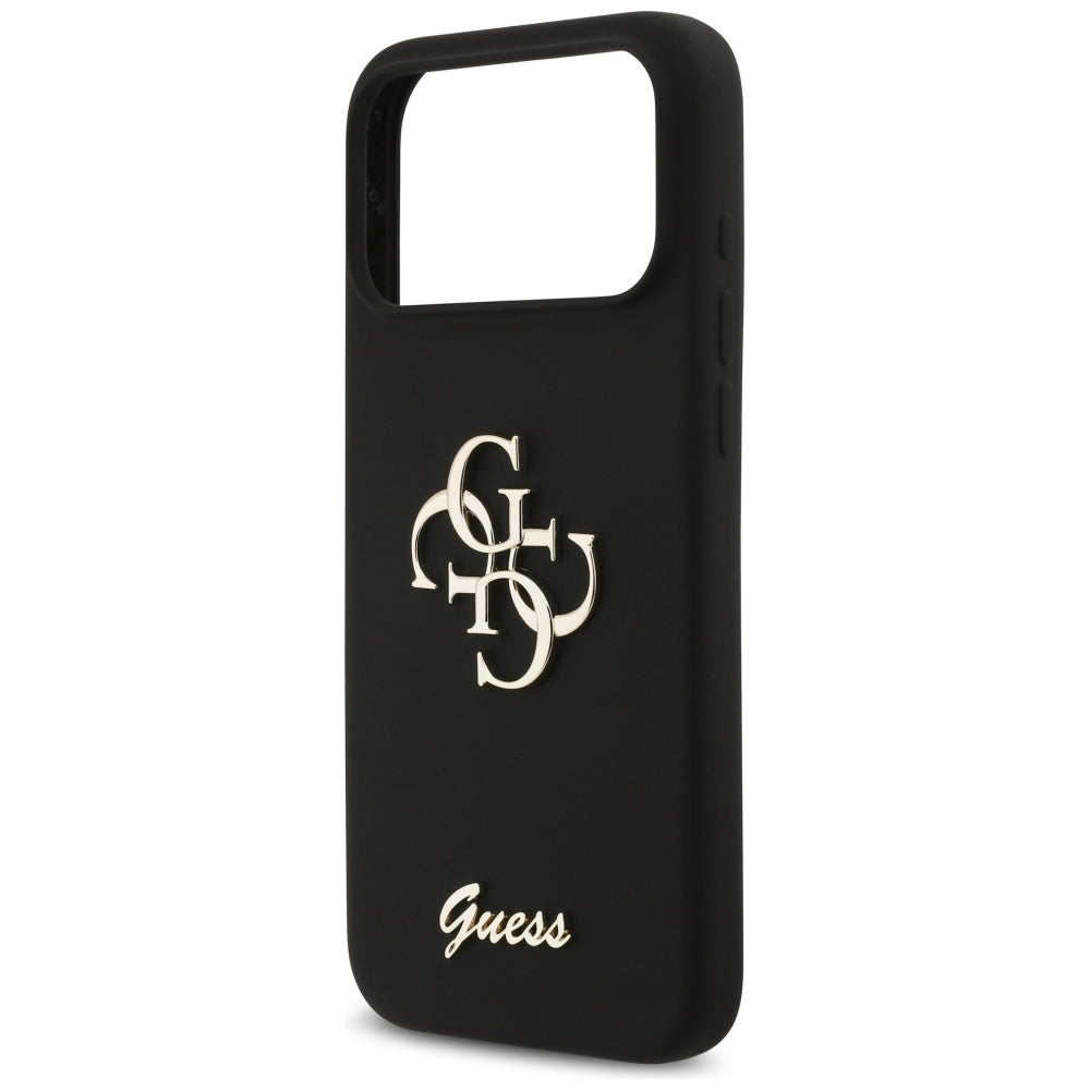 Hülle für Apple iPhone 17 Pro Max, Guess, Big 4G Script, Schwarz