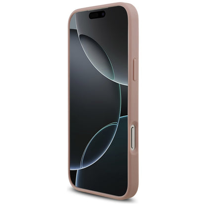 Hülle für Apple iPhone 17 Pro Max, Guess, Rhinestone Triangle Logo, Rosa