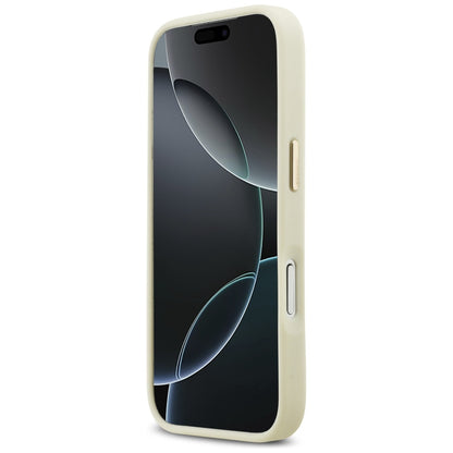 Hülle für Apple iPhone 17 Pro Max, Karl Lagerfeld, Script Logo, Beige