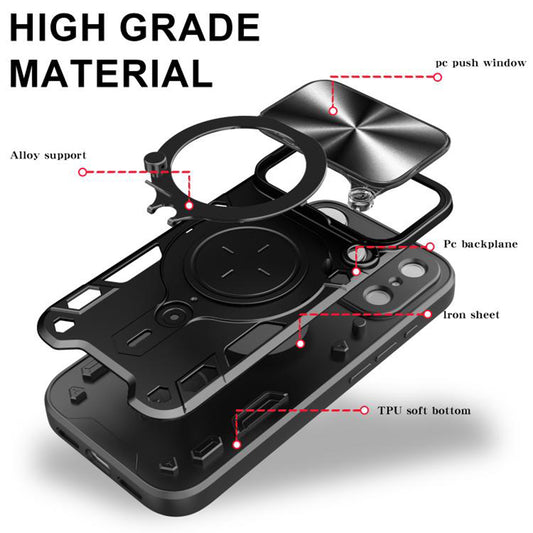 Hülle für Apple iPhone 17 Pro Max, Techsuit, CamGuard Pro, Schwarz