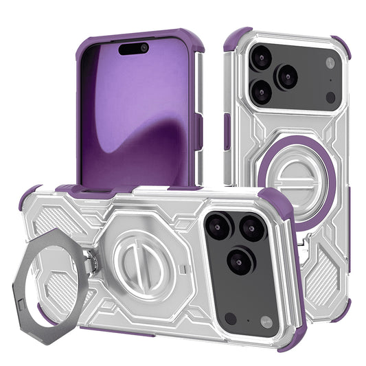 Hülle für Apple iPhone 17 Pro Max, Techsuit, Carbon Shield Pro, Lila