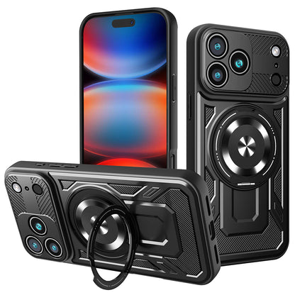 Hülle für Apple iPhone 17 Pro Max, Techsuit, RuggedCam, Schwarz