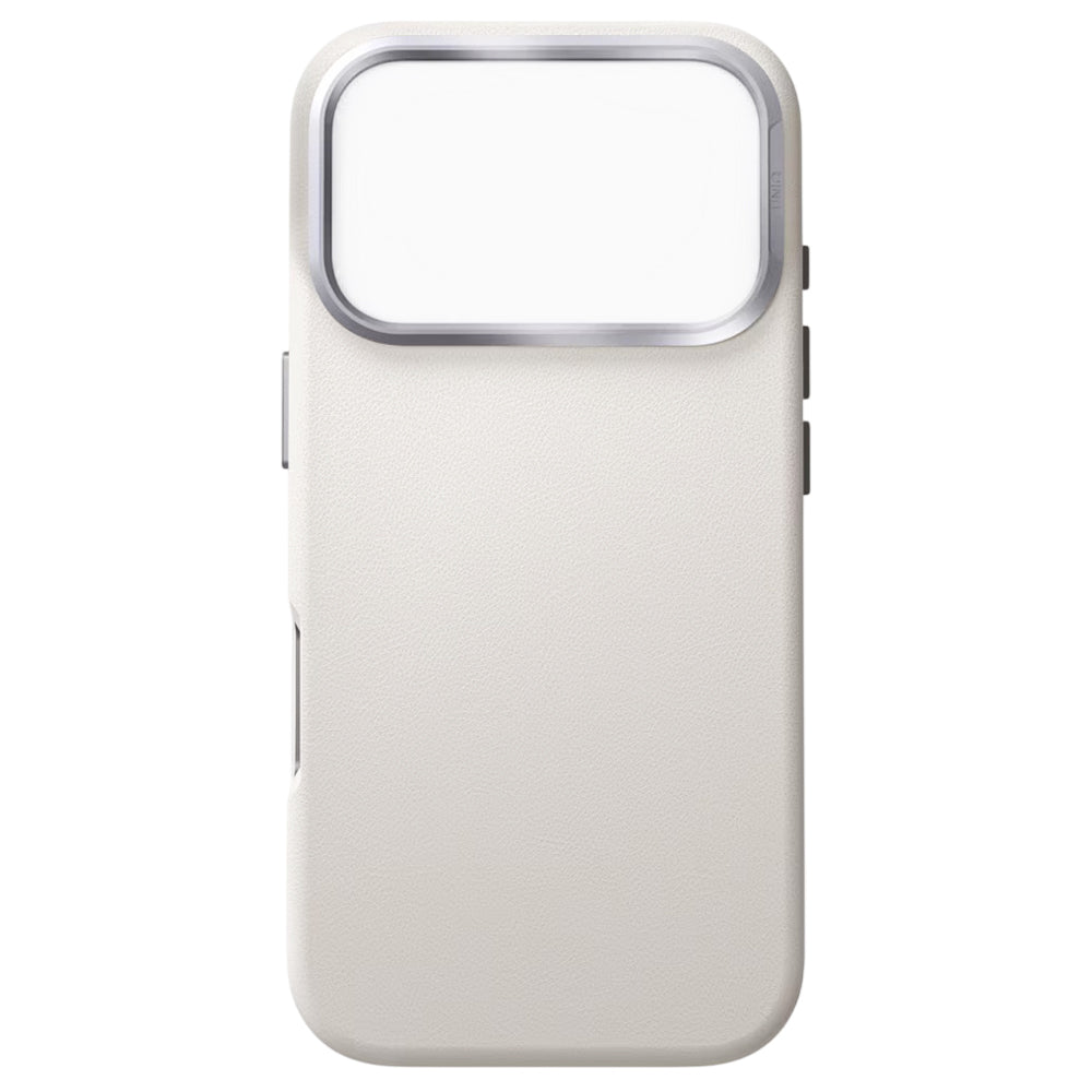 Hülle für Apple iPhone 17 Pro Max, UNIQ, Lyden Leatherette, Grau
