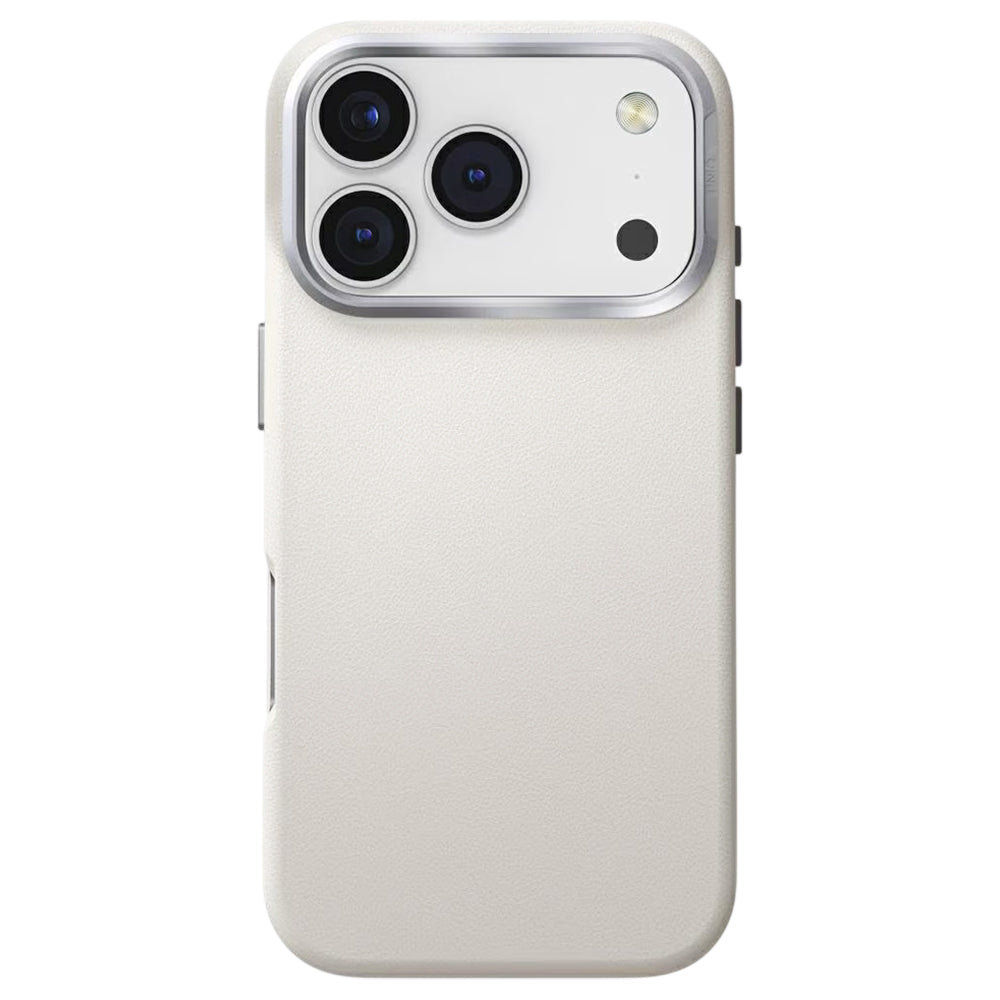 Hülle für Apple iPhone 17 Pro Max, UNIQ, Lyden Leatherette, Grau