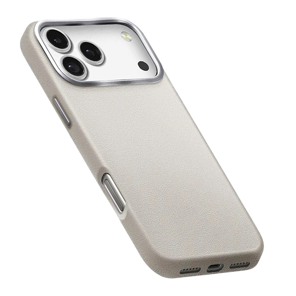 Hülle für Apple iPhone 17 Pro Max, UNIQ, Lyden Leatherette, Grau