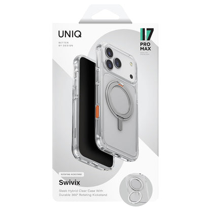 Hülle für Apple iPhone 17 Pro Max, UNIQ, Swivix, Silbern