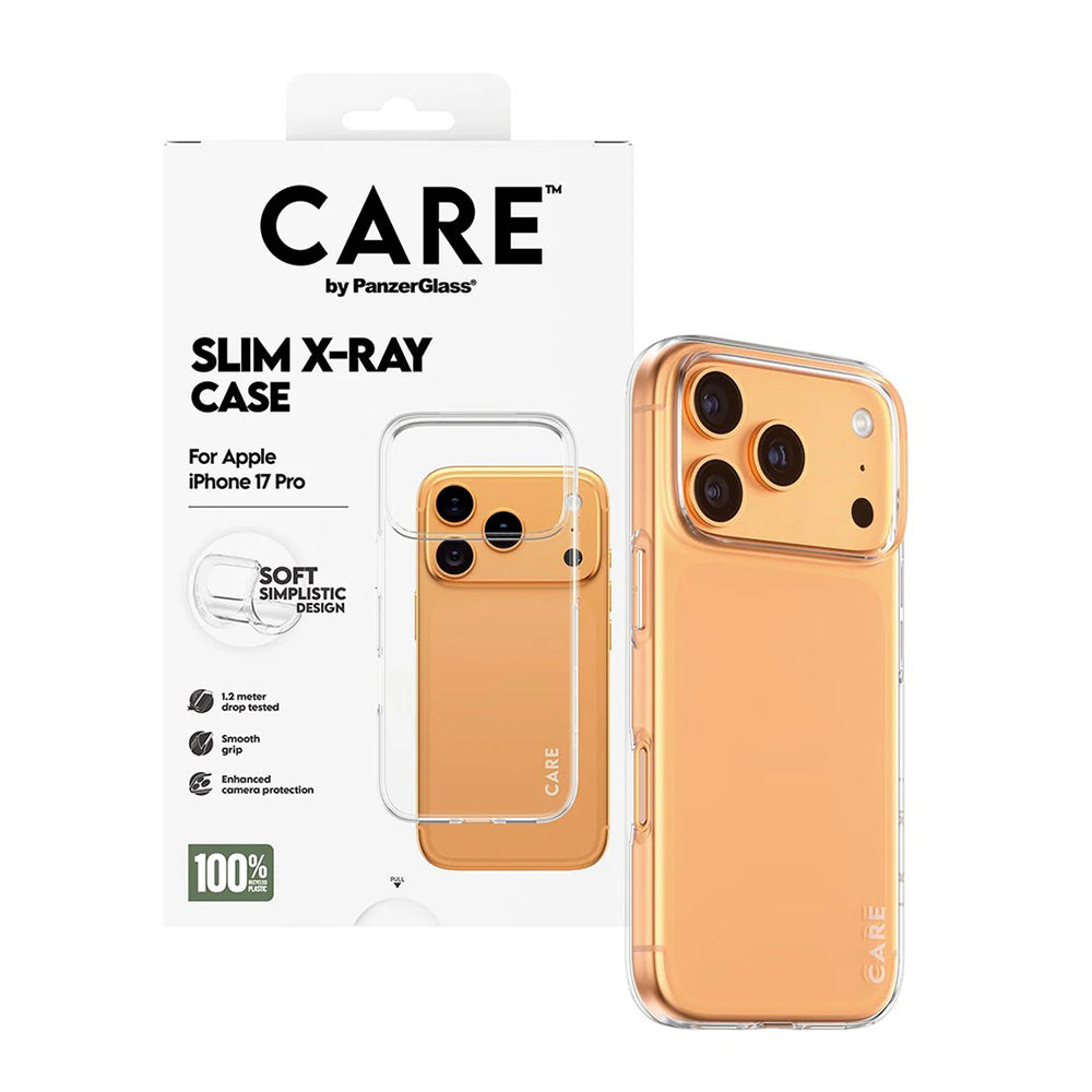 Hülle für Apple iPhone 17 Pro, PanzerGlass, Care Fashionable X-ray, Transparent