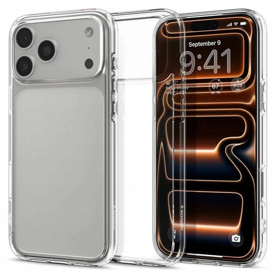 Hülle für Apple iPhone 17 Pro, Spigen, Ultra Hybrid, Transparent