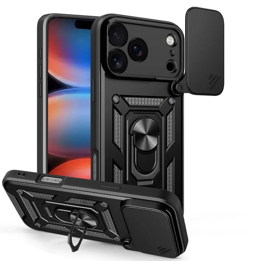 Hülle für Apple iPhone 17 Pro, Techsuit, CamShield, Schwarz