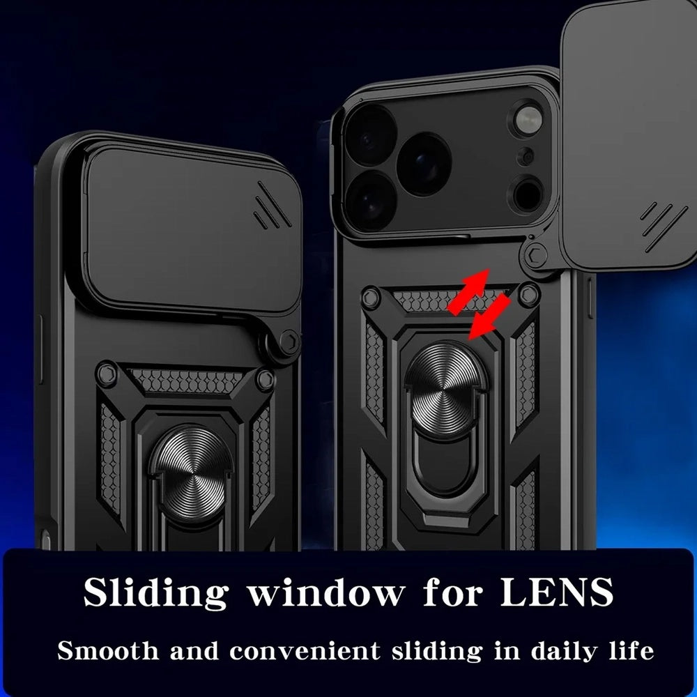 Hülle für Apple iPhone 17 Pro, Techsuit, CamShield, Schwarz