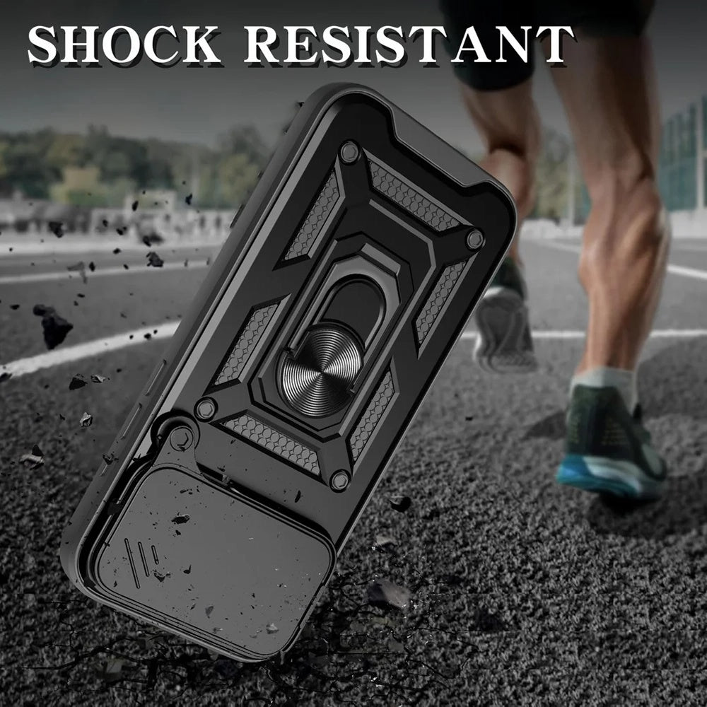 Hülle für Apple iPhone 17 Pro, Techsuit, CamShield, Schwarz