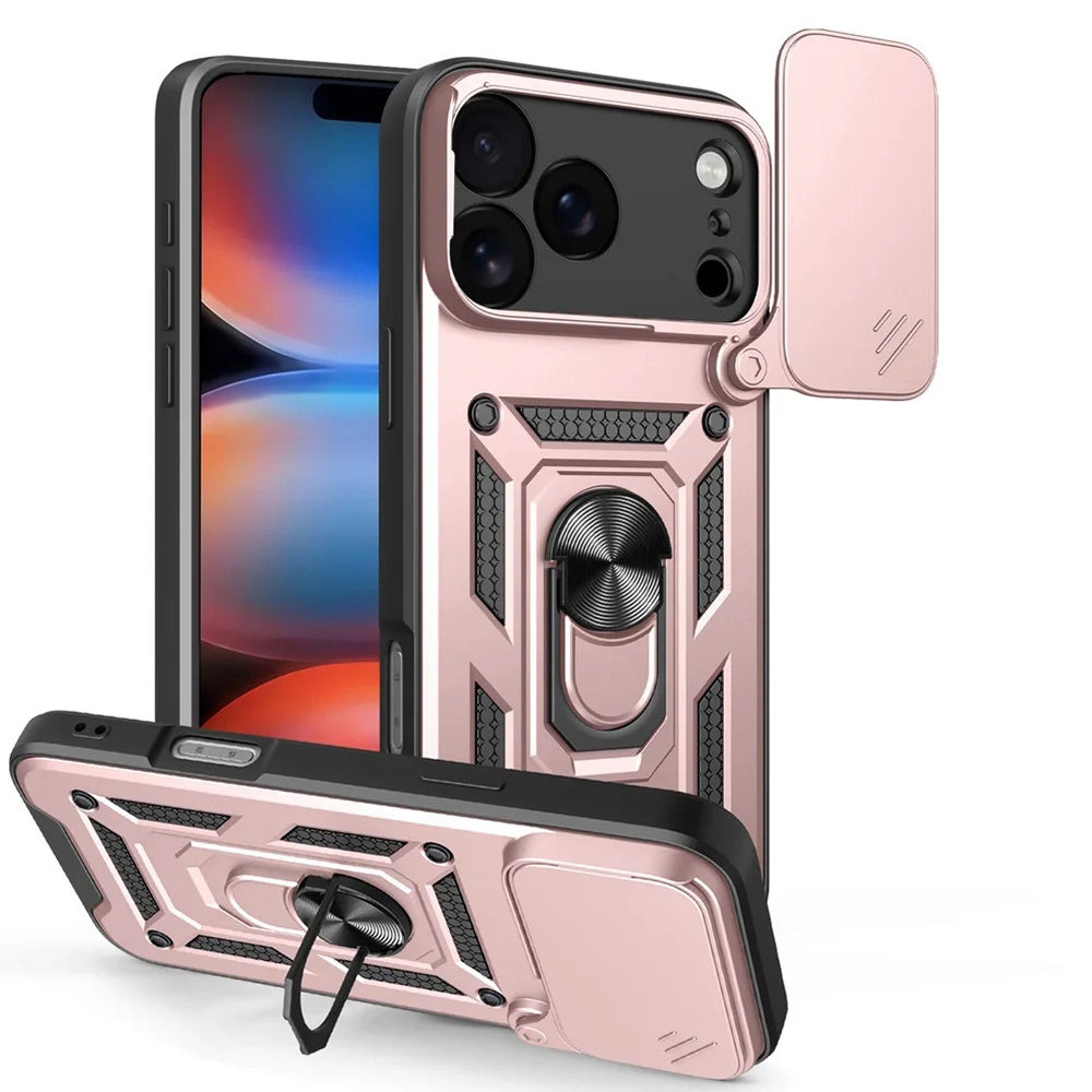 Hülle für Apple iPhone 17 Pro, Techsuit, CamShield, Rosa