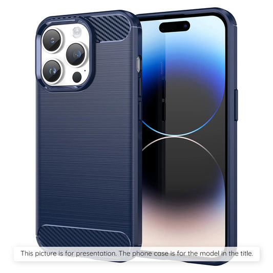 Hülle für Apple iPhone 17 Pro, Techsuit, Carbon, Blau