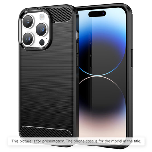 Hülle für Apple iPhone 17 Pro, Techsuit, Carbon, Schwarz