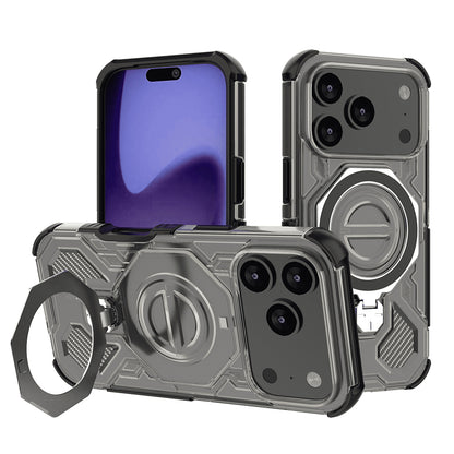 Hülle für Apple iPhone 17 Pro, Techsuit, Carbon Shield Pro, Hell Schwarz