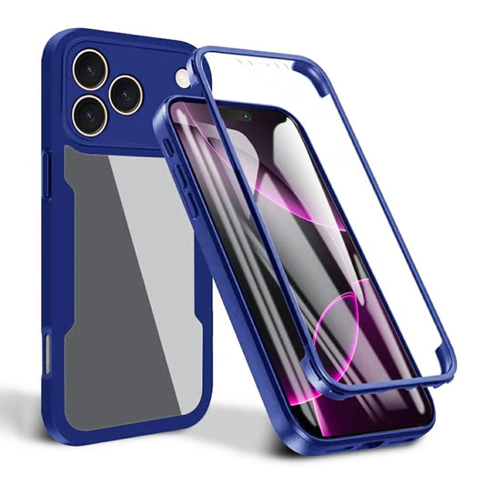 Hülle für Apple iPhone 17 Pro, Techsuit, ColorVerse 360, Blau
