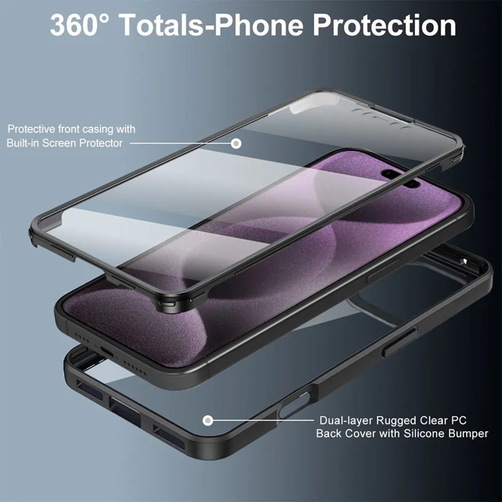 Hülle für Apple iPhone 17 Pro, Techsuit, ColorVerse 360, Lila