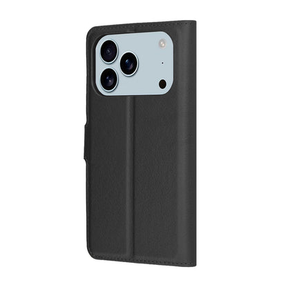 Hülle für Apple iPhone 17 Pro, Techsuit, Leather Folio, Schwarz