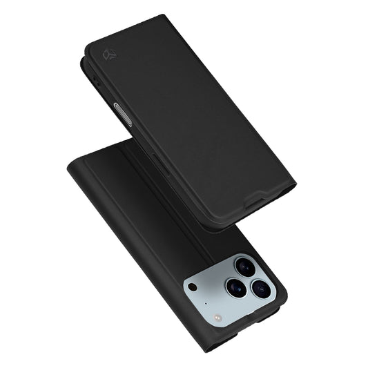Hülle für Apple iPhone 17 Pro, Techsuit, Magskin Book, Schwarz