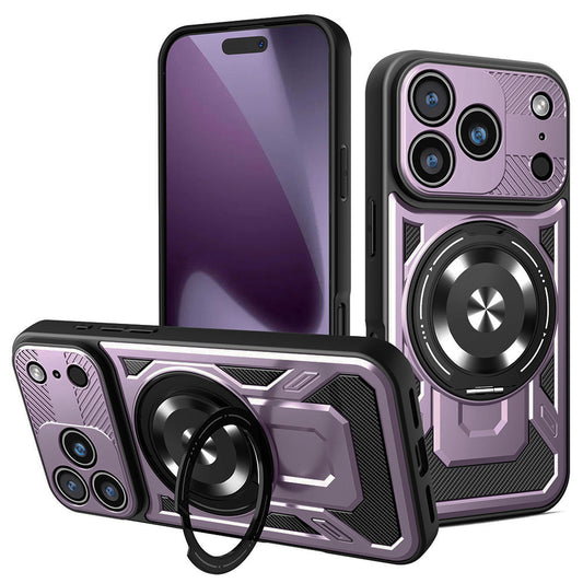 Hülle für Apple iPhone 17 Pro, Techsuit, RuggedCam, Lila