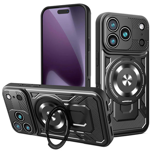 Hülle für Apple iPhone 17 Pro, Techsuit, RuggedCam, Schwarz