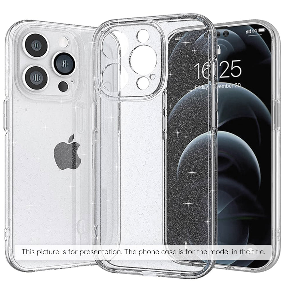 Hülle für Apple iPhone 17 Pro, Techsuit, SparkleSkin, Transparent