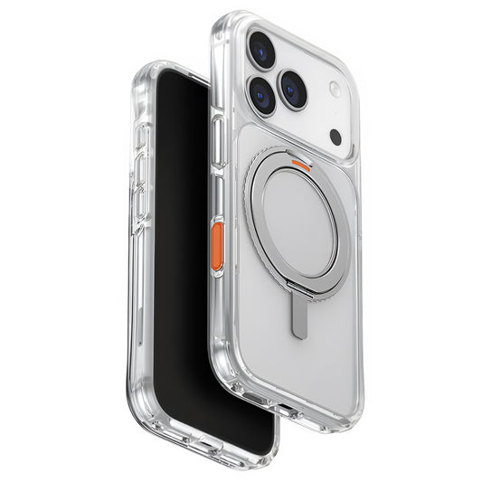 Hülle für Apple iPhone 17 Pro, UNIQ, Swivix, Silber