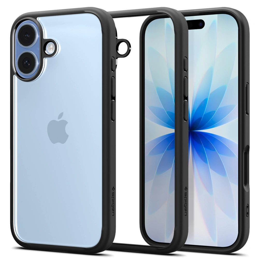 Hülle für Apple iPhone 17, Spigen, Ultra Hybrid, Mattschwarz