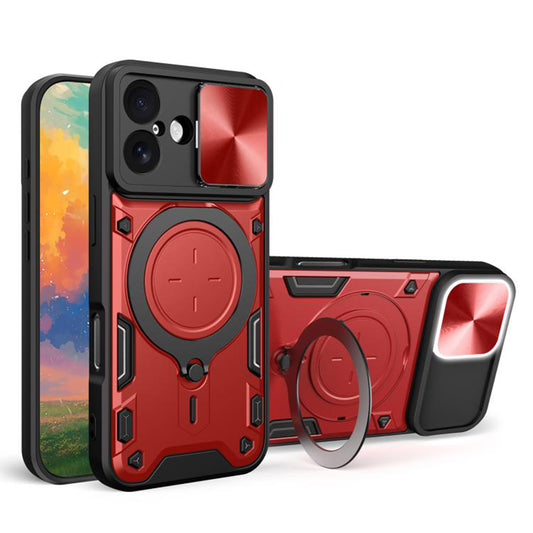 Hülle für Apple iPhone 17, Techsuit, CamGuard Pro, Rot