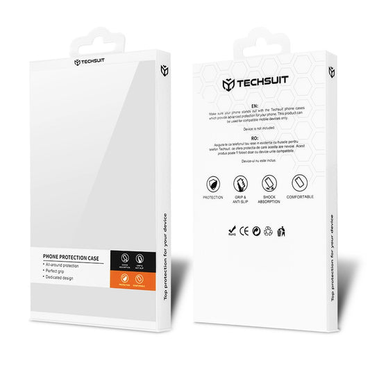 Hülle für Apple iPhone 17, Techsuit, Carbon Shield Pro, Blau