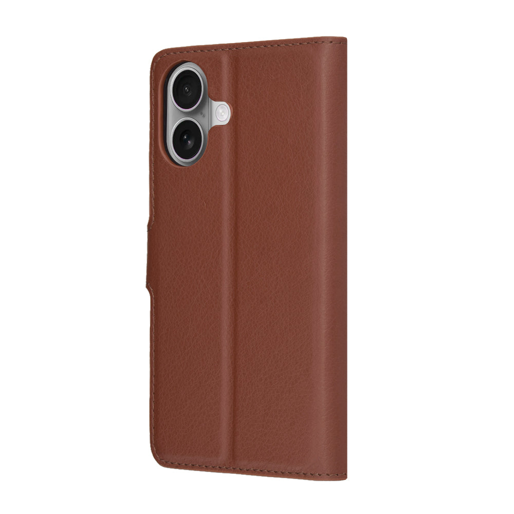 Hülle für Apple iPhone 17, Techsuit, Leather Folio, Braun
