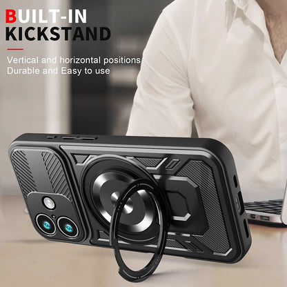 Hülle für Apple iPhone 17, Techsuit, RuggedCam, Schwarz