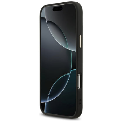 Hülle für Apple iPhone 18 Pro / 17 Pro, Guess, 4G Big Classic Logo, Schwarz