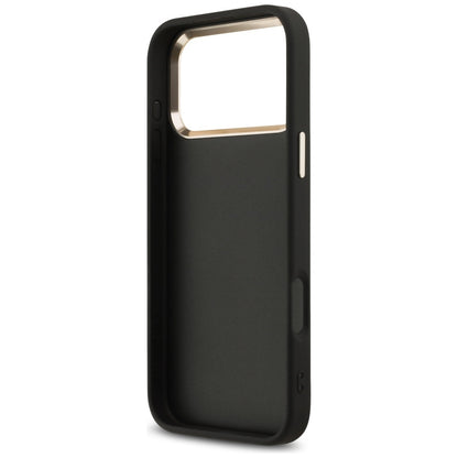 Hülle für Apple iPhone 18 Pro / 17 Pro, Guess, 4G Big Classic Logo, Schwarz