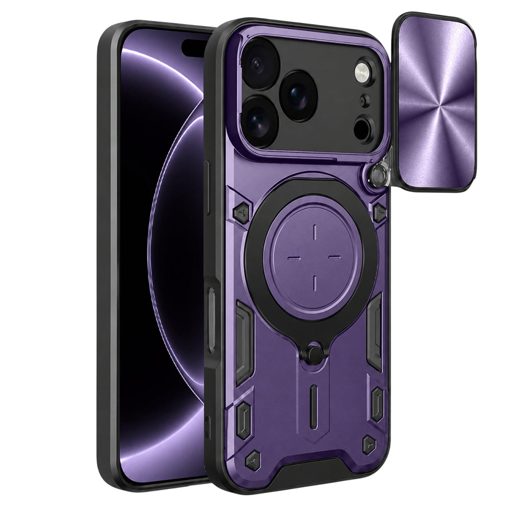 Hülle für Apple iPhone 18 Pro / 17 Pro, Techsuit, CamGuard Pro, Lila