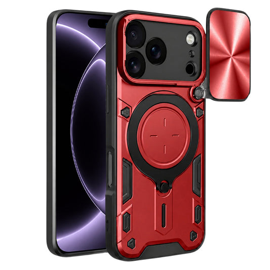 Hülle für Apple iPhone 18 Pro / 17 Pro, Techsuit, CamGuard Pro, Rot