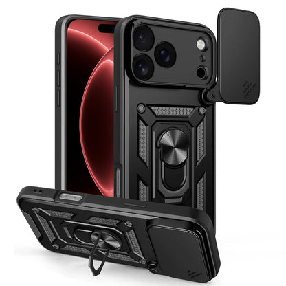 Hülle für Apple iPhone 18 Pro / 17 Pro, Techsuit, CamShield, Schwarz