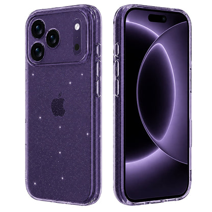 Hülle für Apple iPhone 18 Pro / 17 Pro, Techsuit, SparkleSkin, Transparent