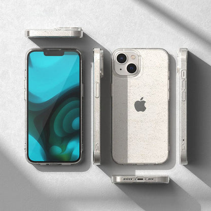Hülle für Apple iPhone 18 Pro / 17 Pro, Techsuit, SparkleSkin, Transparent