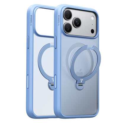 MagSafe-Hülle für Apple iPhone 18 Pro / 17 Pro, Torras, Ostand Spin, Blau