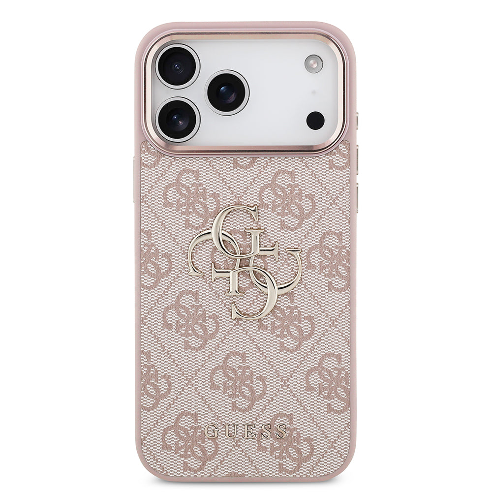 Hülle für Apple iPhone 18 Pro Max / 17 Pro Max, Guess, 4G Big Classic Logo, Rosa