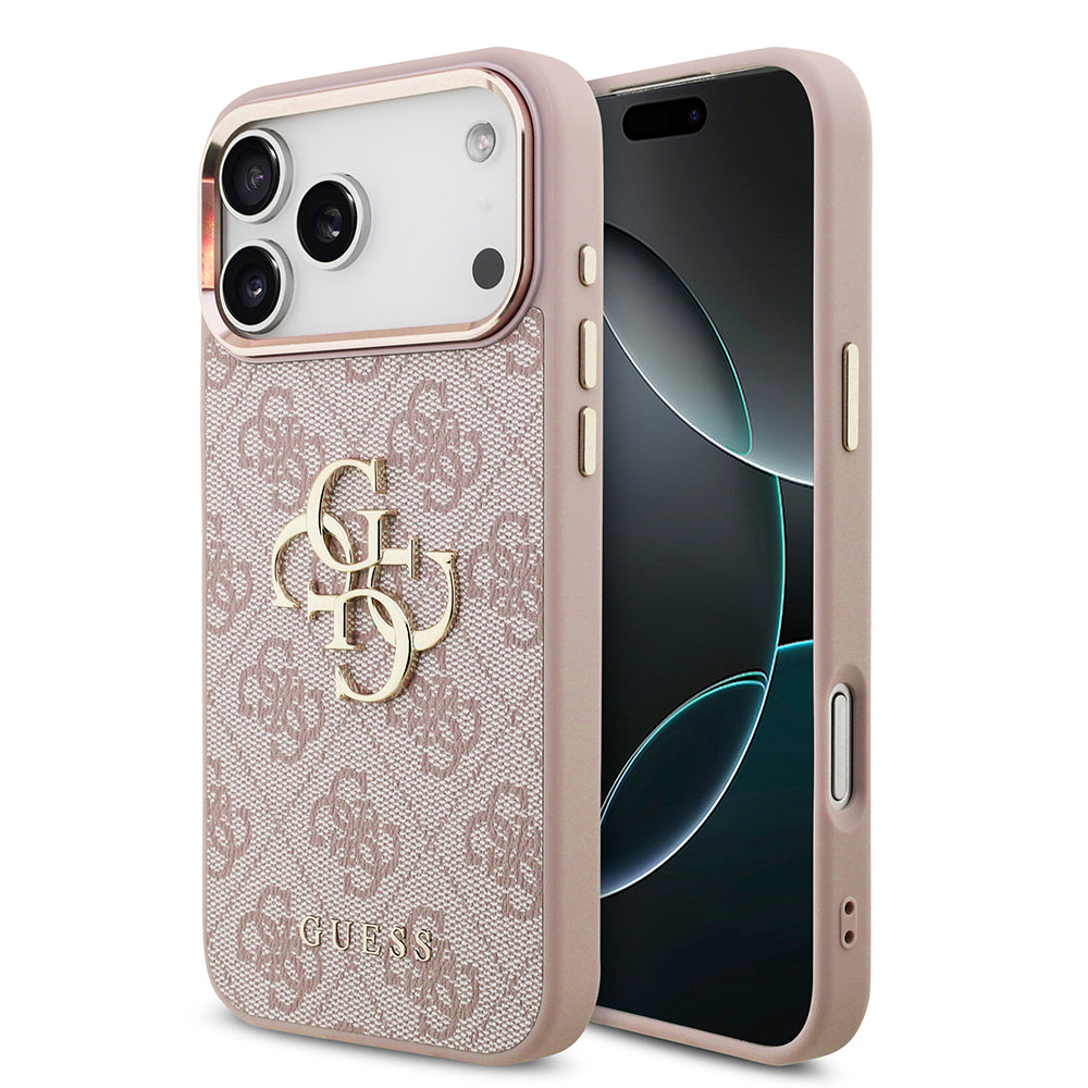 Hülle für Apple iPhone 18 Pro Max / 17 Pro Max, Guess, 4G Big Classic Logo, Rosa