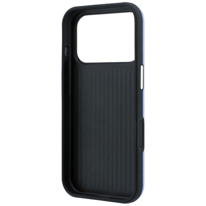 Hülle für Apple iPhone 18 Pro Max / 17 Pro Max, Guess, genarbtes großes Harzlogo, Blau