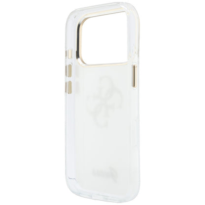 Hülle für Apple iPhone 18 Pro Max / 17 Pro Max, Guess, IML 4G Metal Script, Weiß