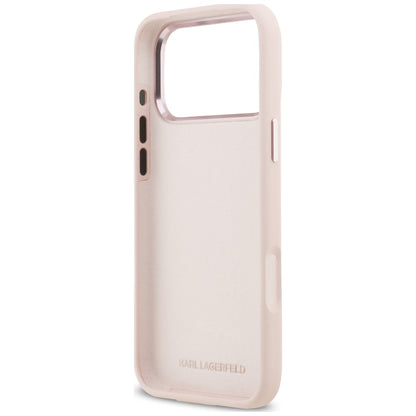 Hülle für Apple iPhone 18 Pro Max / 17 Pro Max, Karl Lagerfeld, Choupette Metal Pin, Rosa