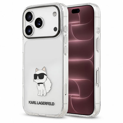 Hülle für Apple iPhone 18 Pro Max / 17 Pro Max, Karl Lagerfeld, IML Choupette NFT, transparent